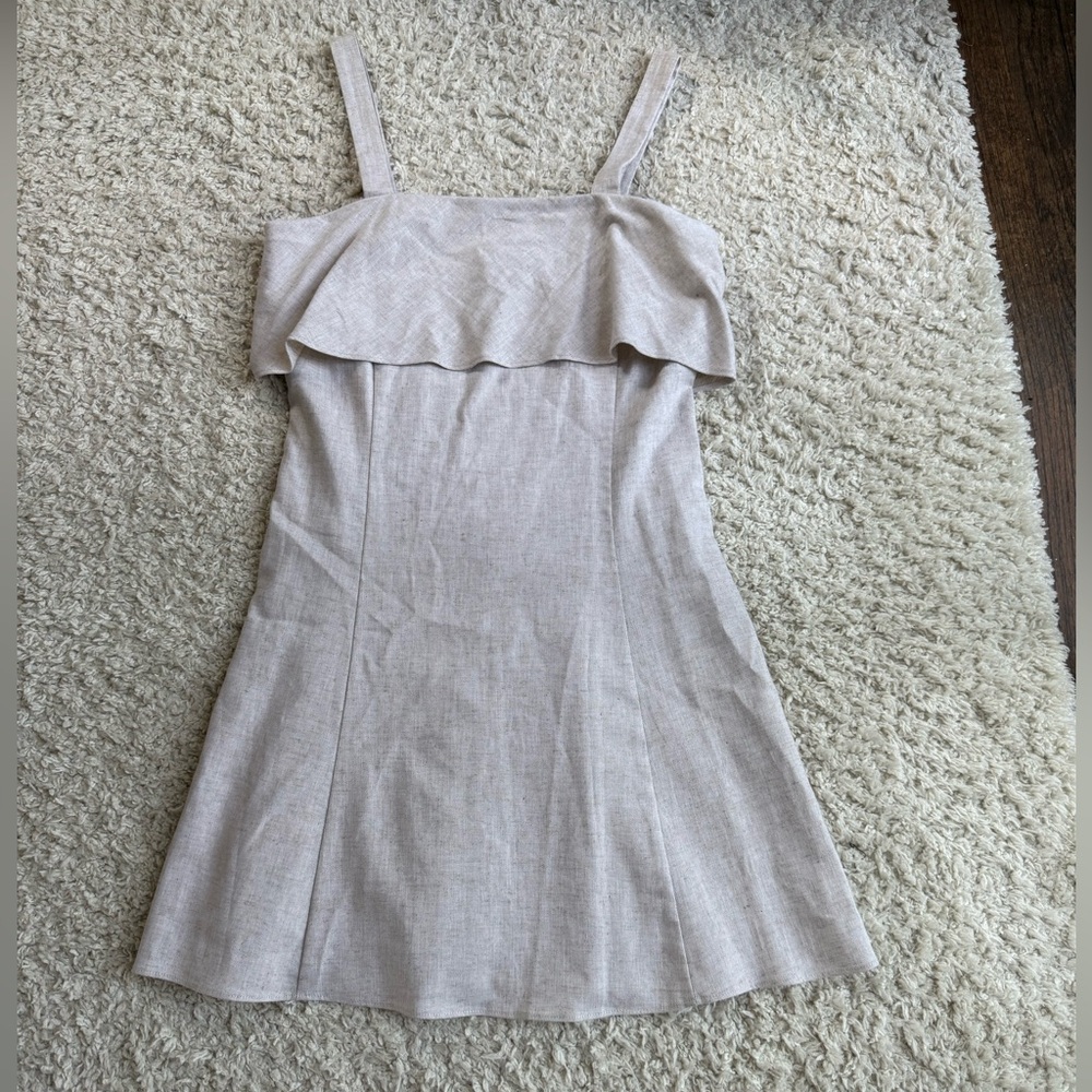 NWT Banana Republic Beige Linen Blend Dress Size 2